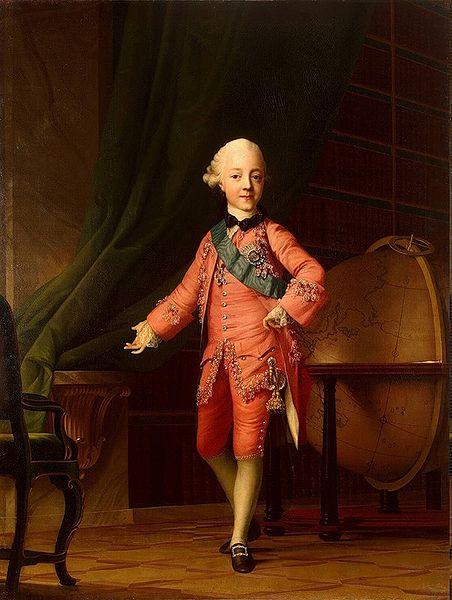 Vigilius Eriksen Portrait of Grand Prince Paul Petrovich in the Classroom oil painting image